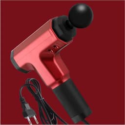 Massagepistool - Spierherstel Apparaat - Spierpijn Verlichten - Stille Borstelmotor - 2 Snelheden - Rood — thumbnail 1