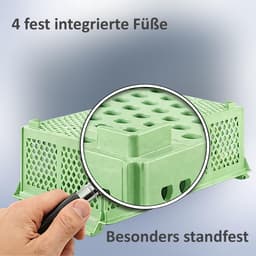 Bestekmanden Vaatwasser - Horeca Manden - Efficiënt Spoelen - Dubbelpak XXL - 2 stuks - Groen — thumbnail 4