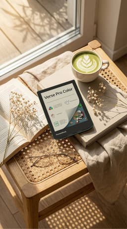 PocketBook Verse Pro Color e-reader – 6 inch E Ink Kaleido 3 kleurenscherm – 16 GB – waterdicht – Sage Glow — thumbnail 2