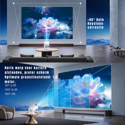 AHD® Mini beamers - Projector - Mini beamer - Wit - 15cm x 15cm x 23cm — thumbnail 4