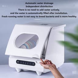 Compacte Vaatwasser - Aanrecht Vaatwasser - Dagelijks Schoonmaken - Geen Wateraansluiting Nodig - 6 Couverts - Wit — thumbnail 5