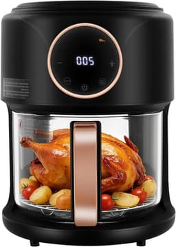 Heteluchtfriteuse - Airfryer - Gezond koken - Multifunctioneel - 4.2 liter - Zwart — thumbnail 1