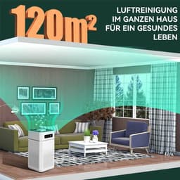 Luchtreiniger met negatieve ionensterilisatie en formaldehydefilter, draagbaar, slim, stil en met USB-ontgeuringsfunctie. — thumbnail 2