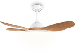 Fantiluxe - Brynja - Plafondventilator met verlichting - Hout - Ø108cm - Afstandsbediening - Met lamp - Plafond ventilator - Slaapkamer — thumbnail 3
