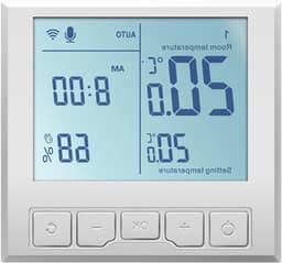 Digitale Thermostaat - Slimme Temperatuurregelaar - Verwarming Regelen - Vochtigheid Weergave - Voor Gasboiler - Zwart — thumbnail 1