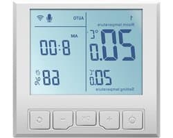 Digitale Thermostaat - Slimme Temperatuurregelaar - Verwarming Regelen - Vochtigheid Weergave - Voor Gasboiler - Zwart