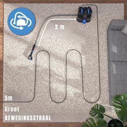 Aurixi® Vlekkenreiniger - Vlekkenreinigers - Tapijtreiniger Machine - Vlekkenreiniger Bank - Zwart/Blauw - 35cm x 30cm x 33cm — thumbnail 5