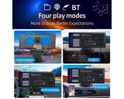E32 - Dashcam voor Auto - WiFi - Dashcams - FullHD video - Super compact - Parkeermodus - 16:9 - 10.26 inch Scherm - Met Achteruitrijcamera - Zwart