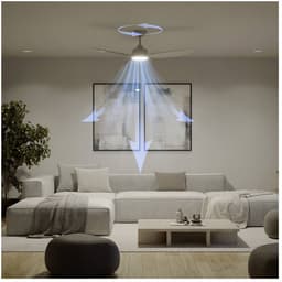 Philips Fixed Blade Ventilator met LED lamp - Diameter: 132cm - 2650 Lumen - Instelbaar wit licht van 3000K tot 6500K - Dimbaar tot 5% - Inclusief afstandsbediening - Wit — thumbnail 4