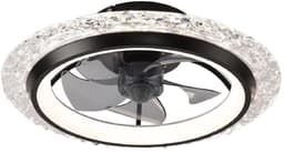 LUMÉ STORE Plafondventilator - LED Plafondlamp - Ventilator - 6 Snelheden - APP & Afstandsbediening - Stille Motor - 50cm - Zwart — thumbnail 1