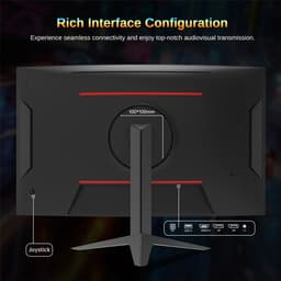 Flolife - Gaming Monitor 32 Inch Curved 240Hz Full HD 1080P - 1800R Frameloos PC Scherm met FreeSync - 1ms Responstijd - HDMI en DisplayPort - Ideaal voor Gamers en Kantoor — thumbnail 2
