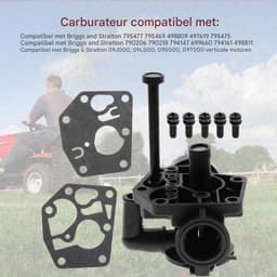 GELLDG Onderhouds- en afstelset voor grasmaaier – Carburateurkit met luchtfilter – Geschikt voor Briggs & Stratton 499809 498809A 494406 795477 795469 794147 699660 – Kunststof – Complete set onderdelen voor motoronderhoud — thumbnail 4