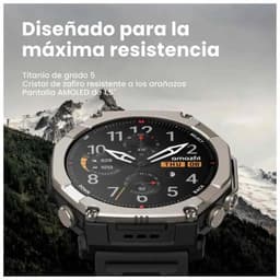 Amazfit T-Rex Ultra 2 129,5 cm (51") AMOLED 51 mm Digitaal 480 x 480 Pixels Touchscreen Titanium Wifi GPS — thumbnail 4