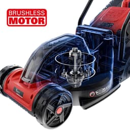 Elektrische Grasmaaier - Accu Grasmaaier Handmaaier - Gazon Onderhouden - Brushless Motor - 320mm Maaibreedte - Zwart — thumbnail 3
