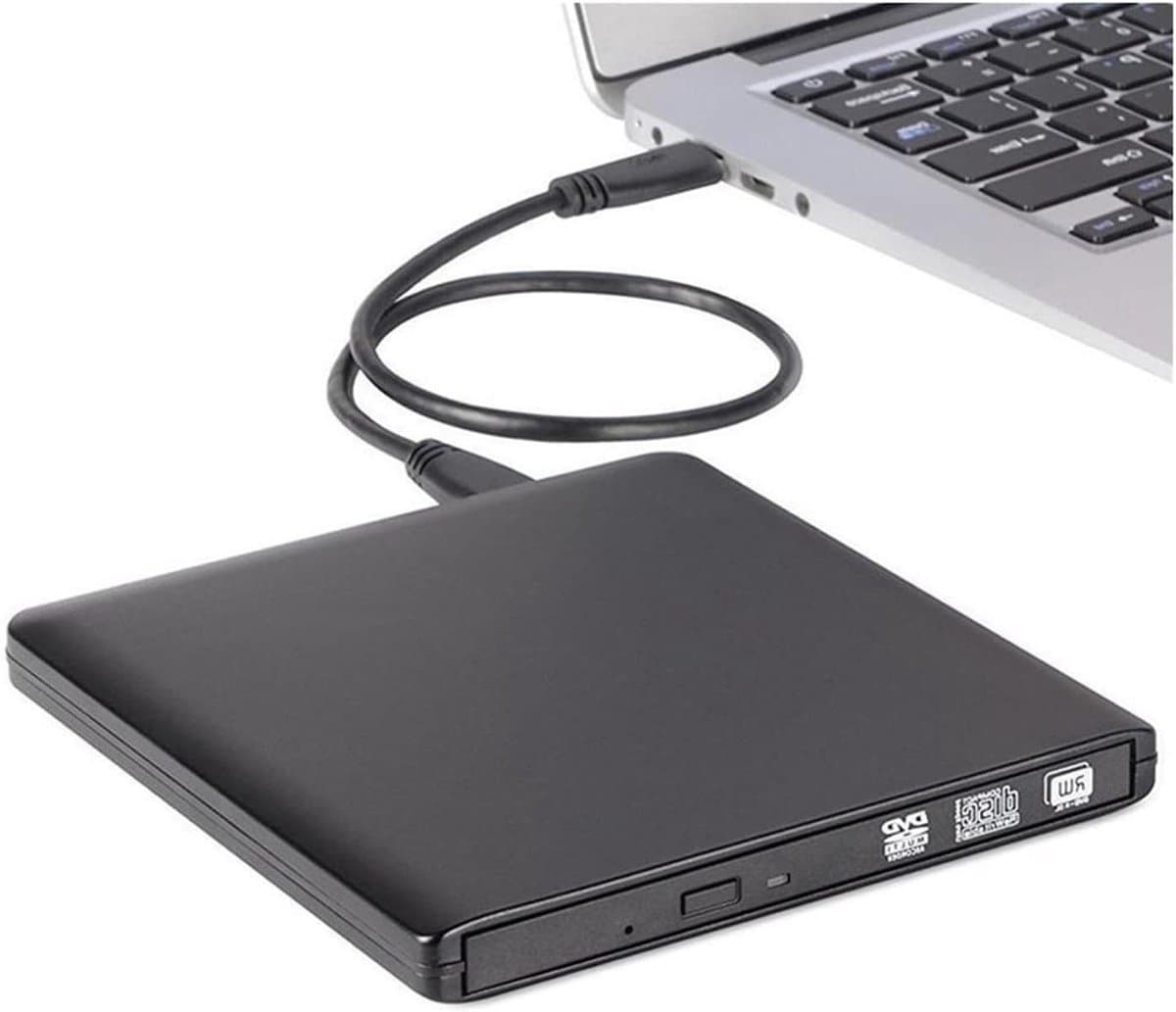 Externe DVD Speler - Schijf Brander - Media Afspelen - Snelle USB 3.0 - 2 MB Cache - Zwart — afbeelding 1