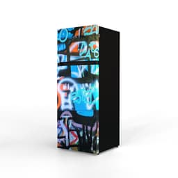NUNKI MEDIUM-FGRA / Dubbel-Deurs Koelkast, E Klasse, 206l, Graffiti, Satin (FRONT only) — thumbnail 5