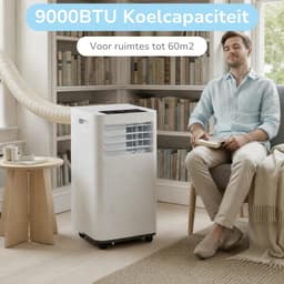 Mobiele Airco - Airco Unit - Ruimte Koelen - 3 Functies - 9000 BTU - Wit — thumbnail 2