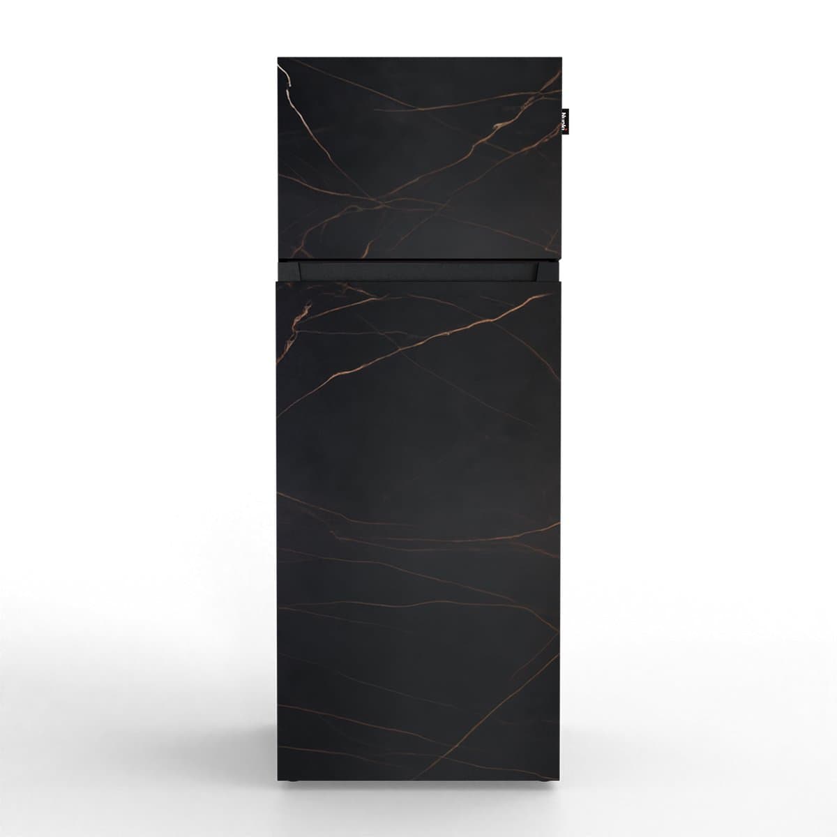 NUNKI MEDIUM-ALAU / Dubbel-Deurs Koelkast, E Klasse, 206l, Donkere Marmerlook Laurent, Satin (ALL sides) — afbeelding 1