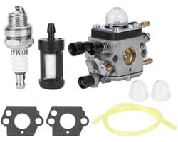 Dailygoods- Carburateur Aftermarket Vervangingsonderdelen - Aluminium - Geschikt voor BG45/BG46/BG55/BG65/BG85/SH55/SH85 - Duurzaam - Eenvoudig te installeren - Betrouwbare prestaties - Grasmaaier Carburateur