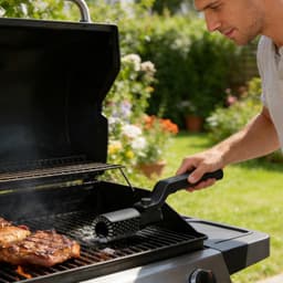 Electric Rotary Grill Brush for BBQ,3-Speed Power Steel BBQ Grill Brush,Up to 90 min Runtime Cleaning — thumbnail 4