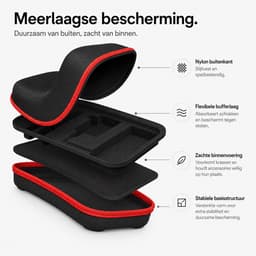 BOTC Case Geschikt voor Nintendo Switch - Beschermhoes - Opbergtas - Portal case - opbergcase - Draagbare Opbergtas Koffer - Zwart — thumbnail 5
