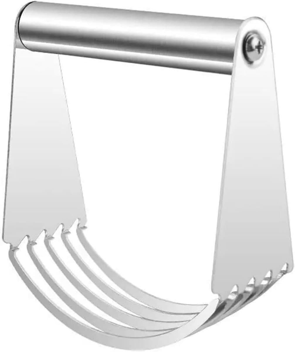 Deegkneder - Meel mixer - Thuis bakken - Roestvrij staal - Compact formaat - Zilver — afbeelding 1