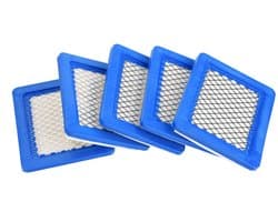 Verpakking van 5 luchtfilters geschikt voor grasmaaiers -