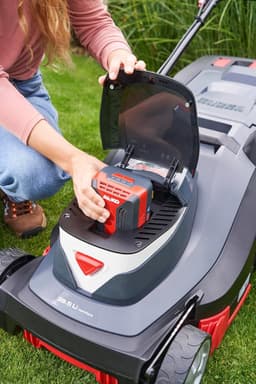 Accugrasmaaier - Elektrische maaier - Gazon onderhoud - 3INONE functie - 38 cm maaibreedte - Zwart — thumbnail 4