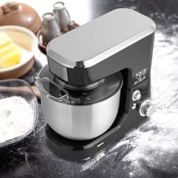 Keukenmixer - Keukenmachine - Bakken en Mixen - Geluidsarm - 4.2 liter - Zilver — thumbnail 2