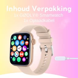 GØDLY Premium Smartwatch - Sporthorloge - Horloge Dames & Heren - Bluetooth - GPS - Roze — thumbnail 4
