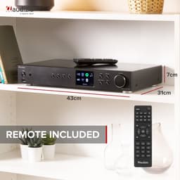 DAB tuner - Audizio Adria - DAB radio met Bluetooth, internetradio en Spotify Connect - Zwart — thumbnail 5
