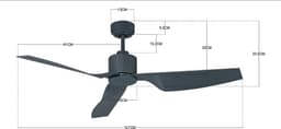 Plafondventilator Airfusion Climate II Antraciet Ø 127cm — thumbnail 4