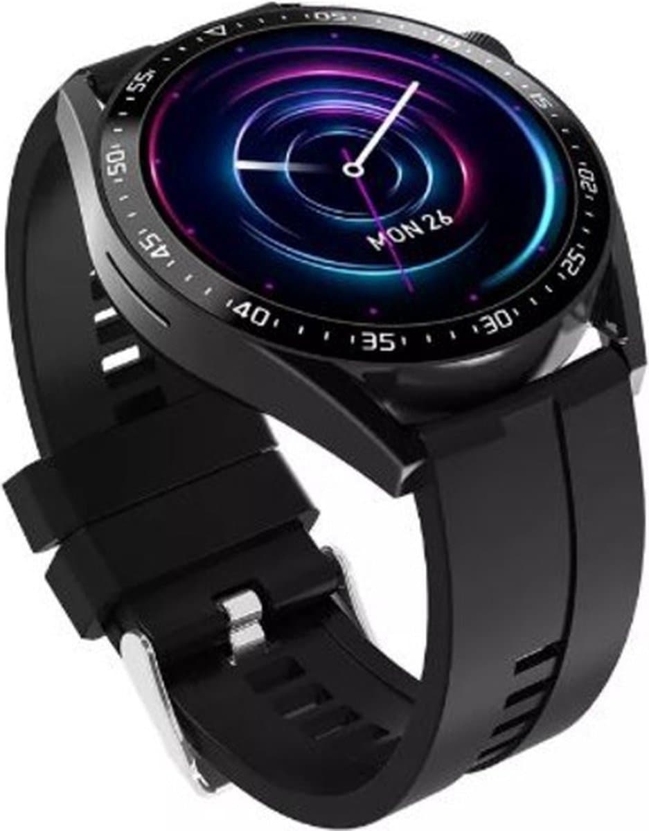 JIVAVO Smartwatch - HD - Bluetooth - Stappenteller - Bloeddruk - EGS - Muziek - Fitness - Slaapritme - Timer & Stopwatch - Waterproof - Sport - Draadloos opladen - Bericht - Voice Assistant - Full Touch & Knoppen - Grijs - Zilver - Leefstijl — afbeelding 1