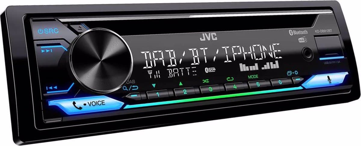 JVC KD-DB912BT - 1 DIN autoradio — afbeelding 1