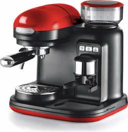 Ariete 1318/00 Moderna Espressomachine - Pistonmachine - met geïntegreerde koffiemolen - rood — thumbnail 1