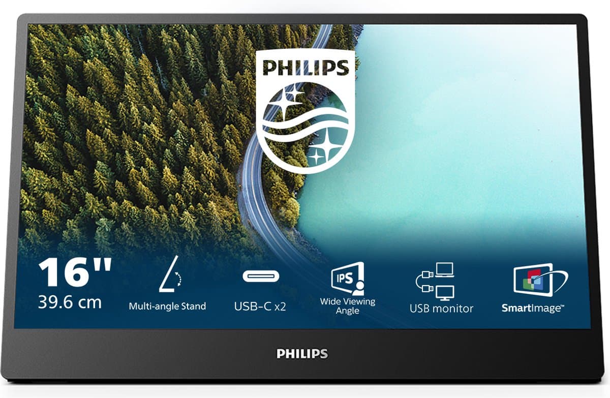 Philips 16B1P3302D - Full HD Portable Monitor - 75hz - 15.6 inch — afbeelding 1