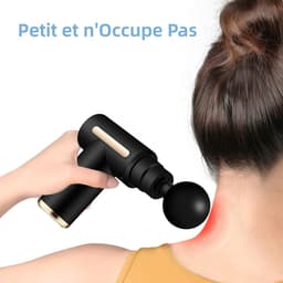 Massage gun Mini-Massagepistool voor spieren met LCD-display en 4 massagekoppen - Verlicht pijn en stijfheid met 6 instelbare niveaus massage gun — thumbnail 4