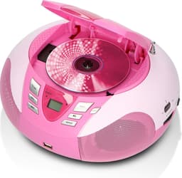 Lenco SCD-37 - Draagbare radio CD speler met MP3 optie en USB - Roze — thumbnail 2