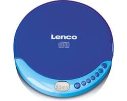 Lenco CD-011BU Discman - Draagbare CD Speler met Oordopjes - Blauw