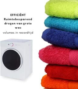 Aurixi® Mini Droger - Droger - Mini Wasmachine - Wit - 46cm x 50cm x 60cm — thumbnail 5