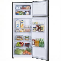 Heinner HF-H2206BKE++ Koel-vriescombinatie 206 L – LED-verlichting – Omkeerbare Deur – Instelbare Thermostaat – Zwart – 5 Jaar Garantie — thumbnail 4