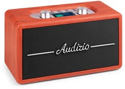 Retro radio - Audizio Tune60 - DAB radio met Bluetooth - Vintage look - DAB+ en FM - Kersen houtlook — thumbnail 1