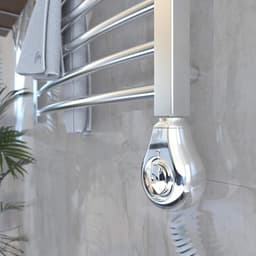 Elektrisch Verwarmingsspiraal met Thermostaat voor Badkamerradiator en Handdoekdroger 600W Inbouw — thumbnail 4