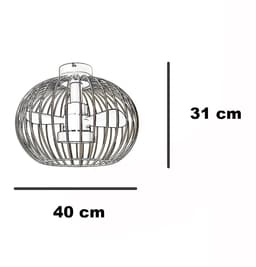 Plafondventilator Wire Ø 40 cm beige zwart — thumbnail 2