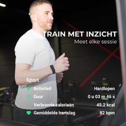 NOLATR Motion Sport Armband Zwart – Sporttracker, Stappenteller & Hartslagmeter – Voor Hardlopen, Fitness & Wandelen — thumbnail 4