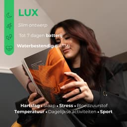 NOLATR Smart Ring LUX – Slimme Ring met Stappenteller, Activiteitstracker & Hartslagmeter – Zonder Abonnement & Nederlandse App – Goud – Maat 7 — thumbnail 3