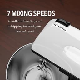 Deeg Mixer - Keukenmachine - Bakken Thuis - 7 Snelheden Instelbaar - 2L Kom — thumbnail 4