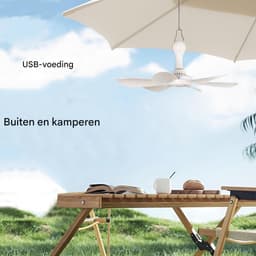 longziming -Mini Plafondventilator - Plafondventilator - persoonlijke Mini - USB-Aansluiting - Traploze Windsterkte - 42 CM - Aan/Uit-Schakelaar -instellingen - PP - Compact En Energiezuinig - 1 Stuk — thumbnail 3