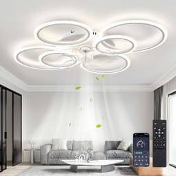 Plafondventilator met Dimbare LED Verlichting en 6 Snelheden, 100cm — thumbnail 1