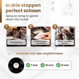 BLU LP Schoonmaakset - Incl Extra Vloeistof & reinigingsdoek - Vinyl Cleaning Kit - Platenborstel - Platenreiniger - Antistatisch - LP Borstel - Platen Schoonmaakset - Vinyl Borstel - Vinyl Reiniger - LP Reiniger — thumbnail 2